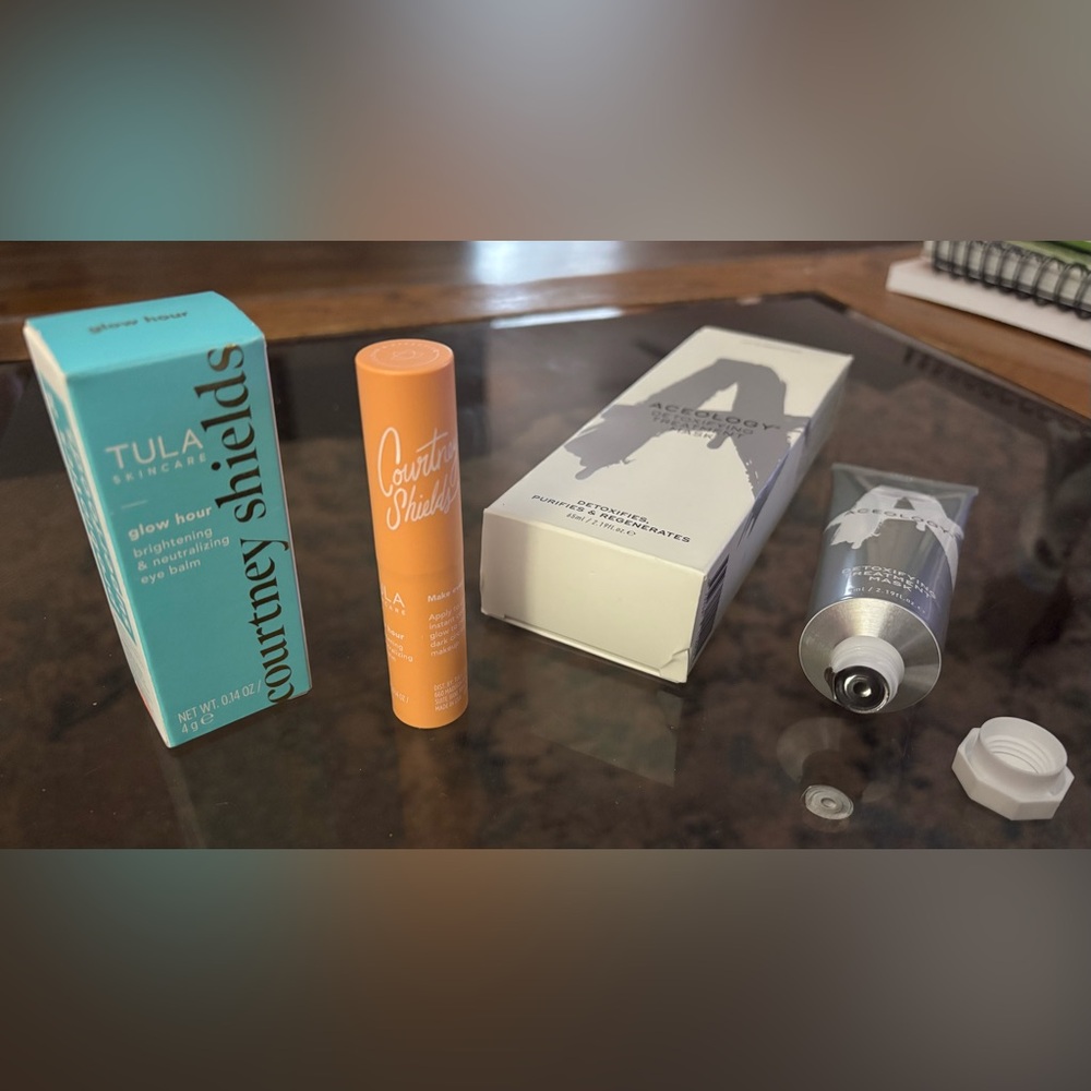 Aceology Detoxifying Face Mask & Tula Skincare Eye Balm